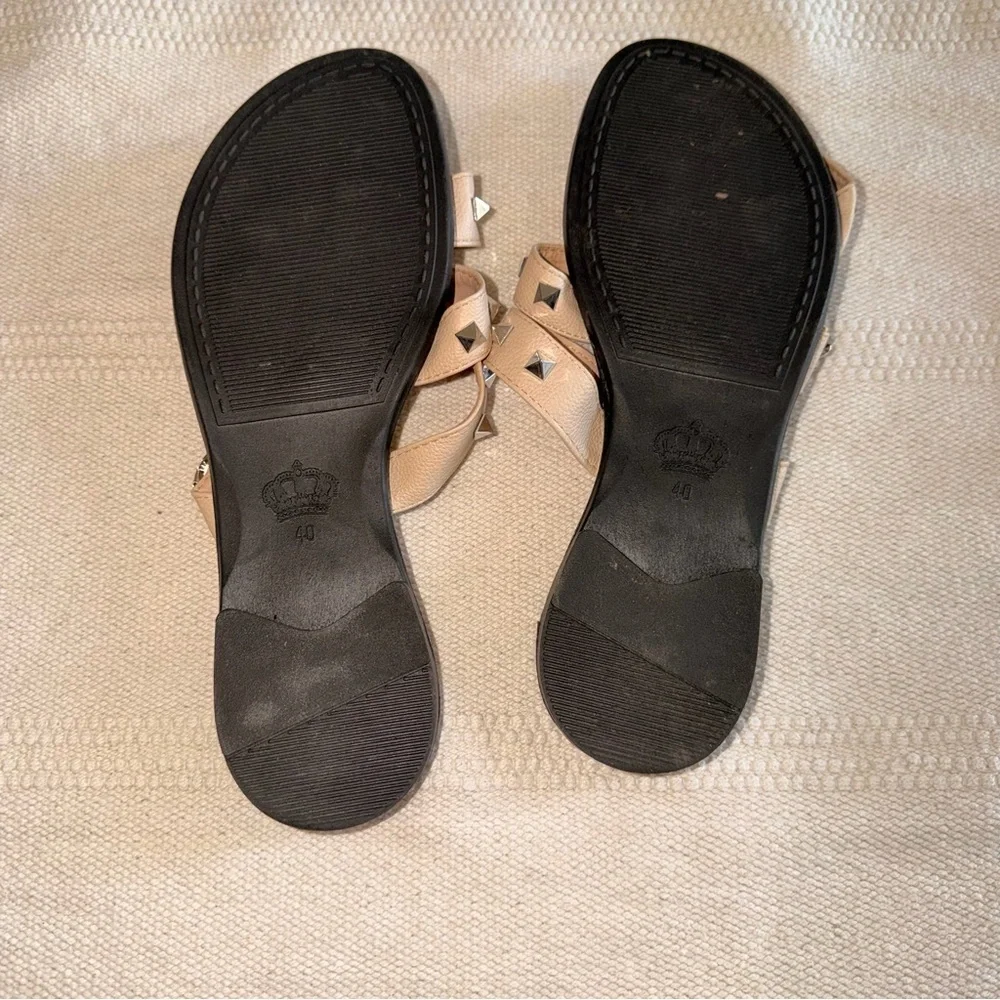 Tan Studded Sandals - Size 9 - Picture 7 of 7